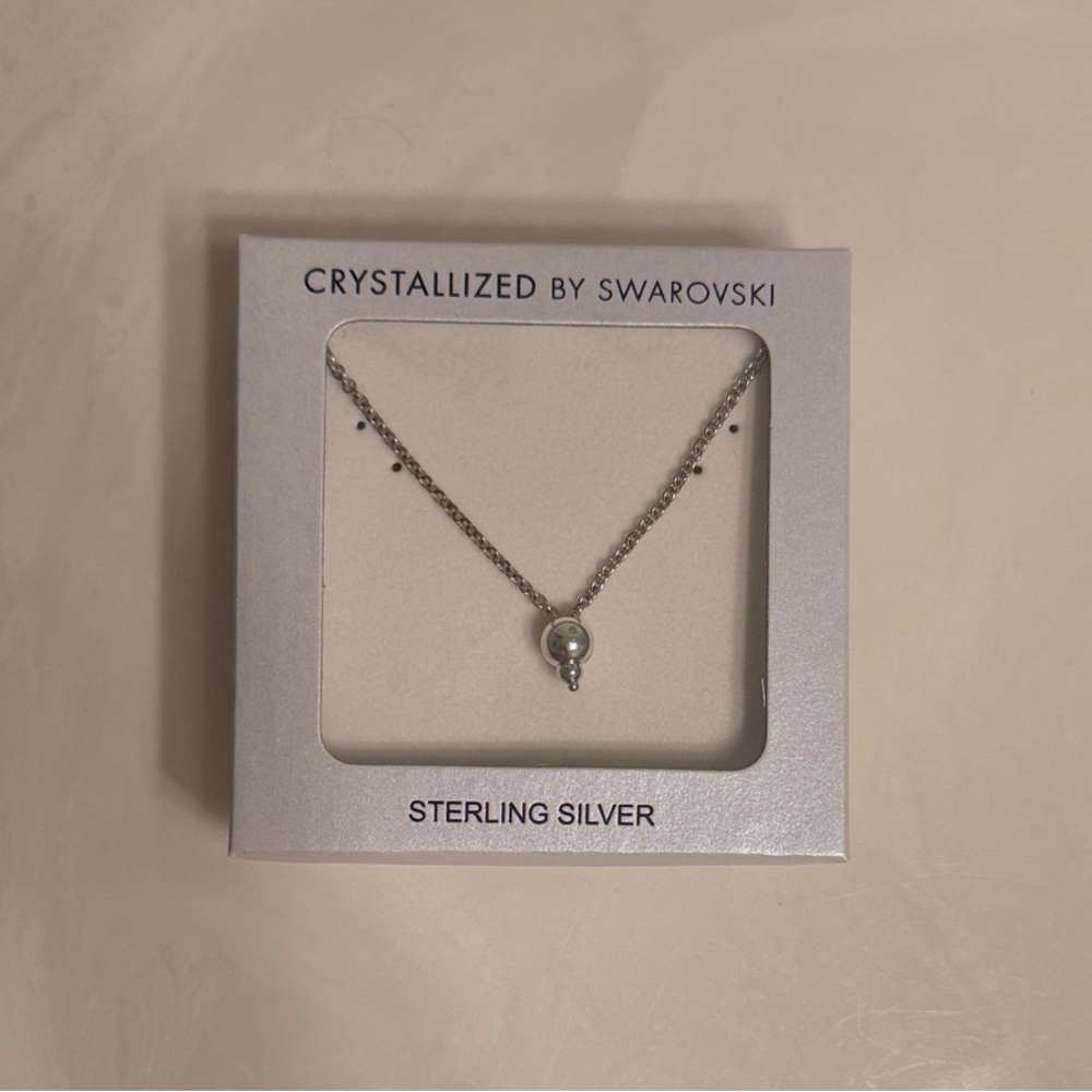 Sterling Silver Necklace | Swarovski | NWT